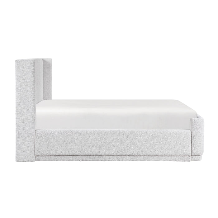 Carmel White Full Platform Bed