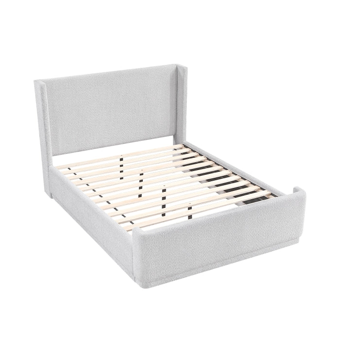 Carmel White Full Platform Bed