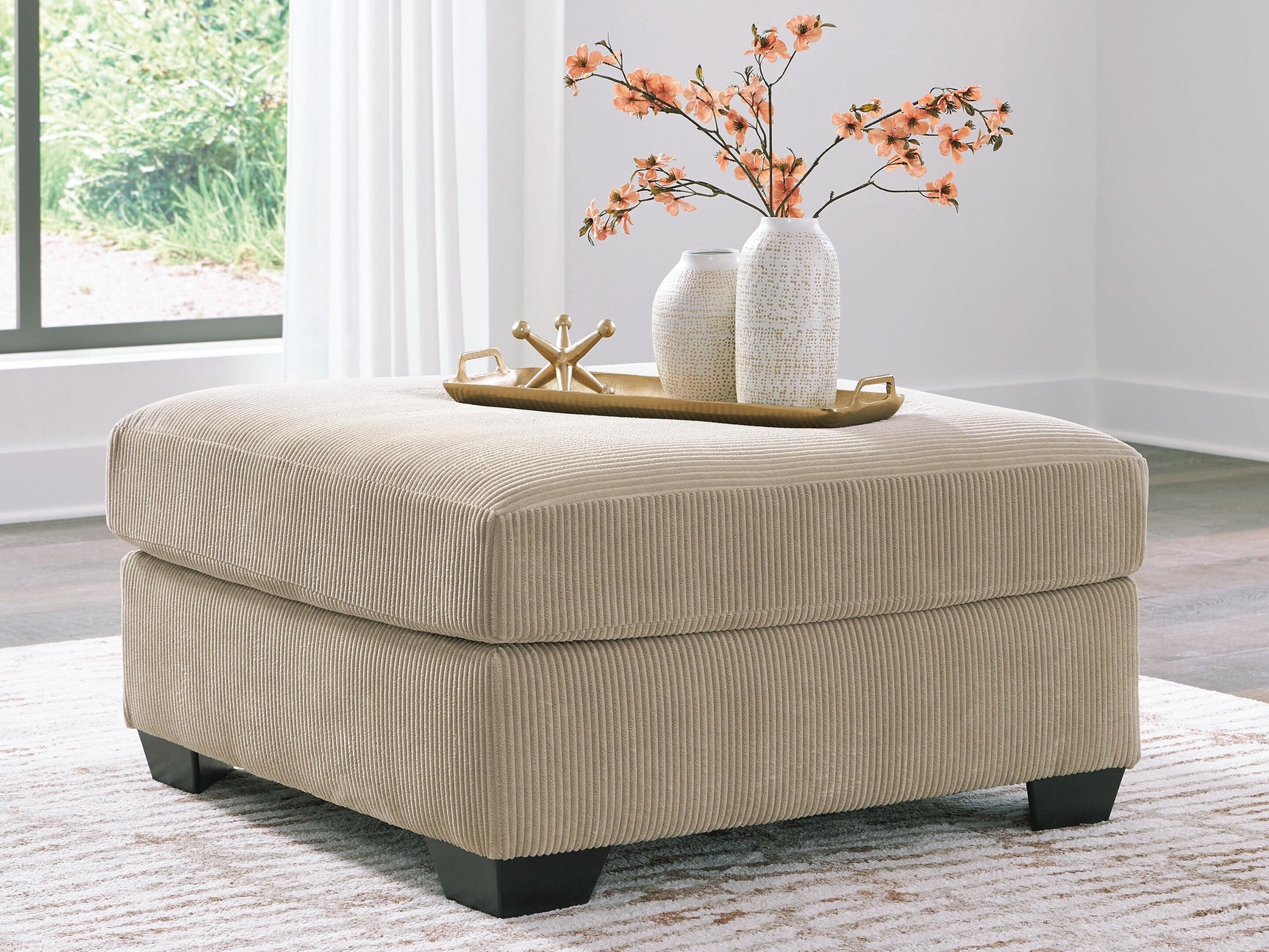 SimpleJoy Sand Oversized Accent Ottoman (Online Special Price)
