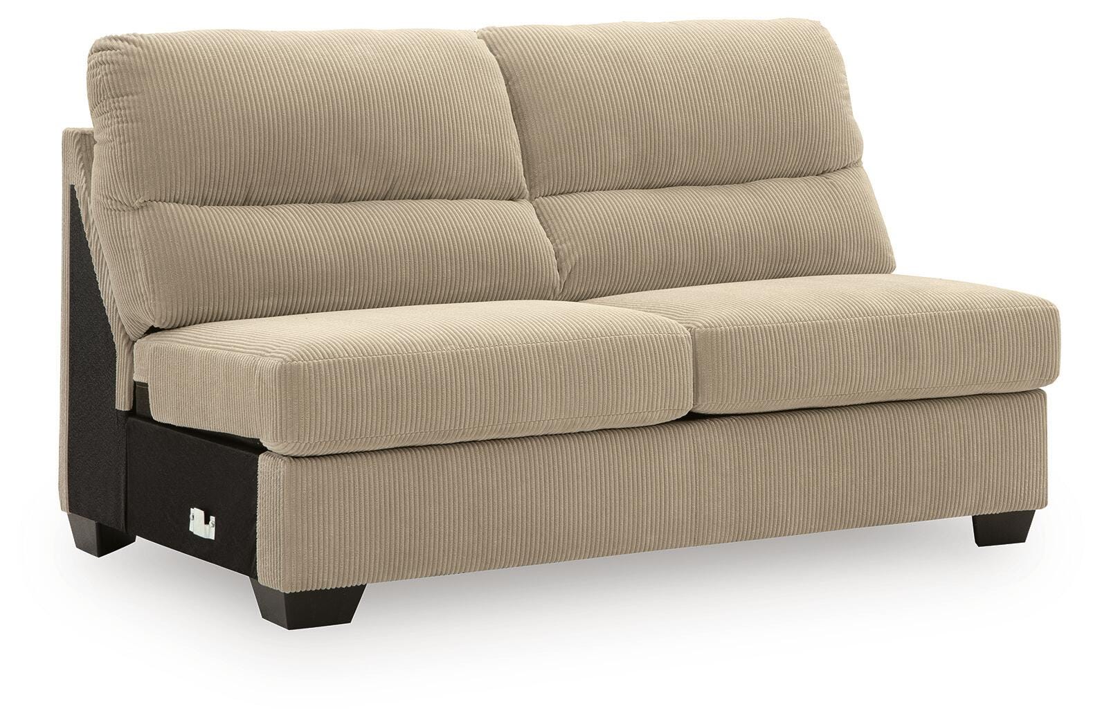 SimpleJoy Sand 3-Piece Sectional and Ottoman