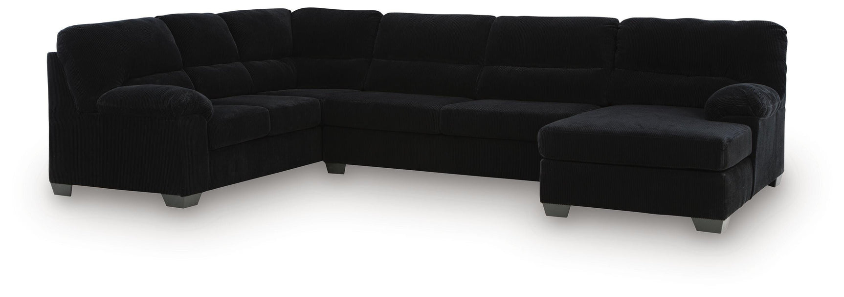 SimpleJoy Onyx 3-Piece Sectional with RAF Chaise (Online Special Price)