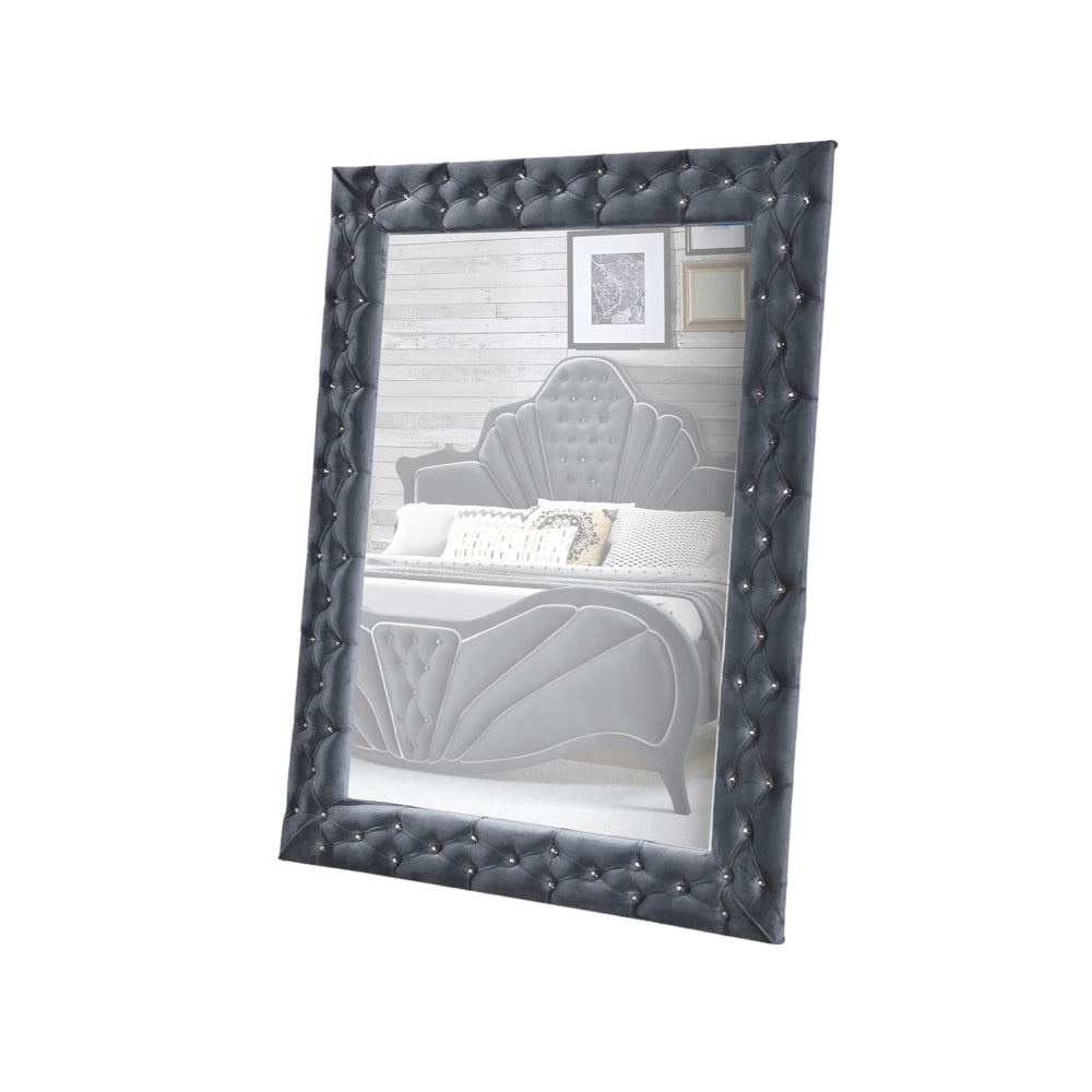 Dante Gray Accent Floor Mirror