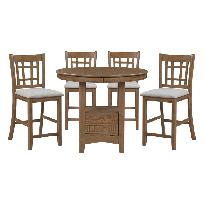Junipero Gray 5pc Dining Set