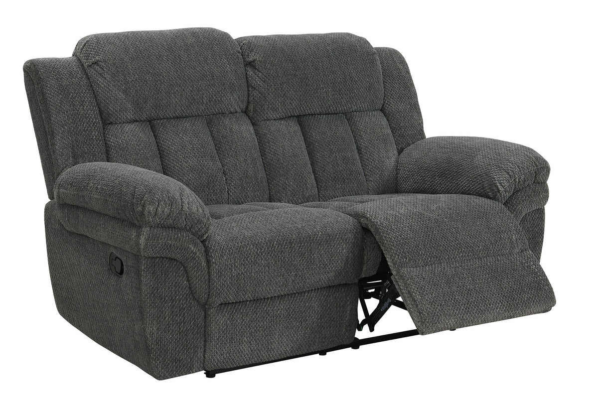 Lehi Gray Fabric Queen Sleeper Sofa & Reclining Loveseat