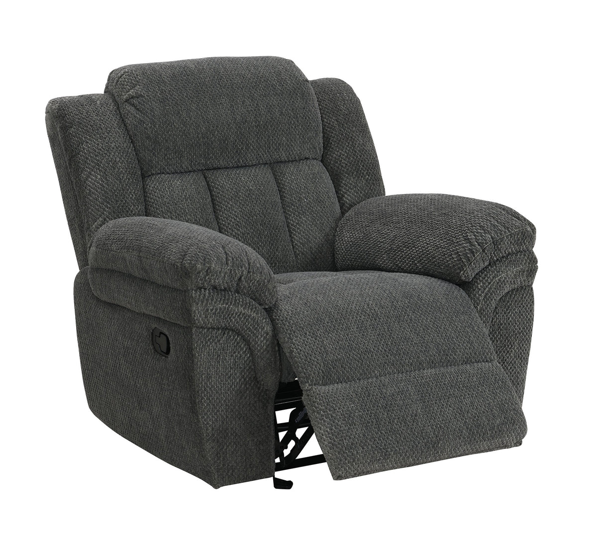Lehi Gray Fabric Gliding Reclining Chair