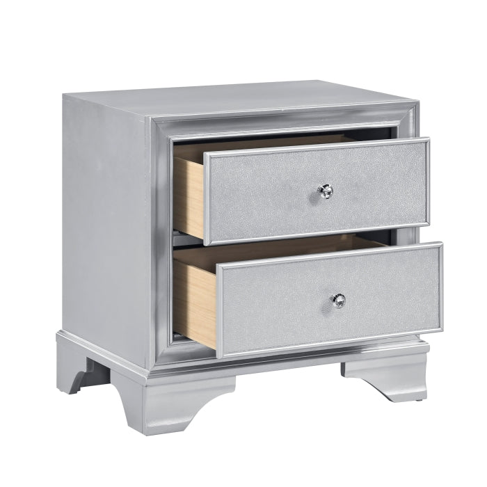 Anatole Silver Nightstand