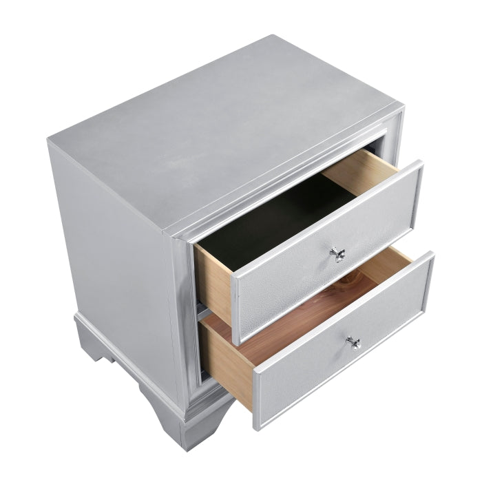 Anatole Silver Nightstand