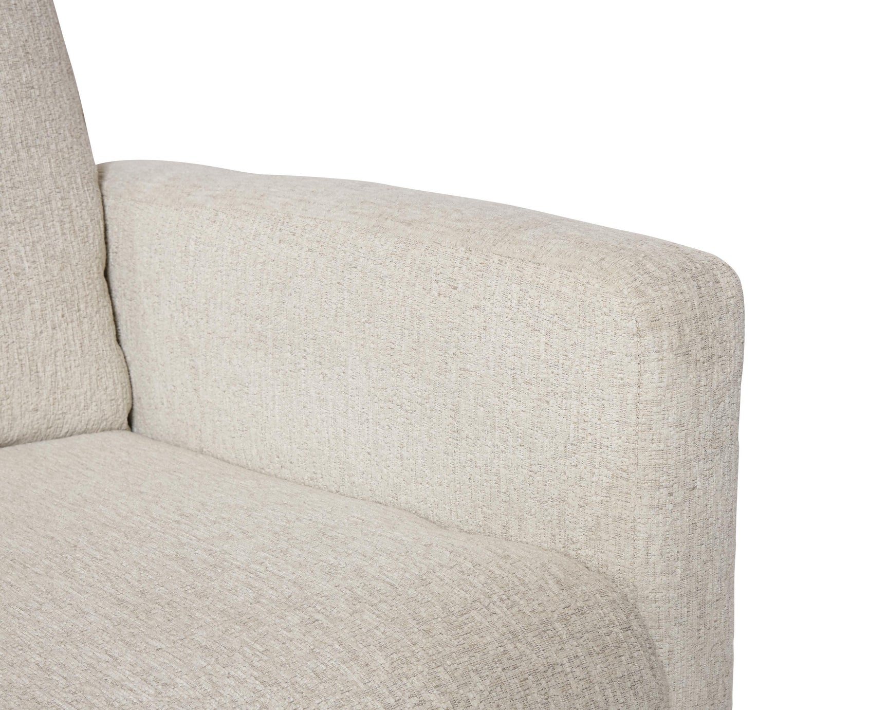 Oaklynn-Manor Canvas Swivel Glider Recliner