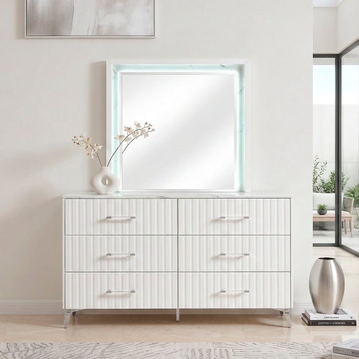 Ripple White Dresser