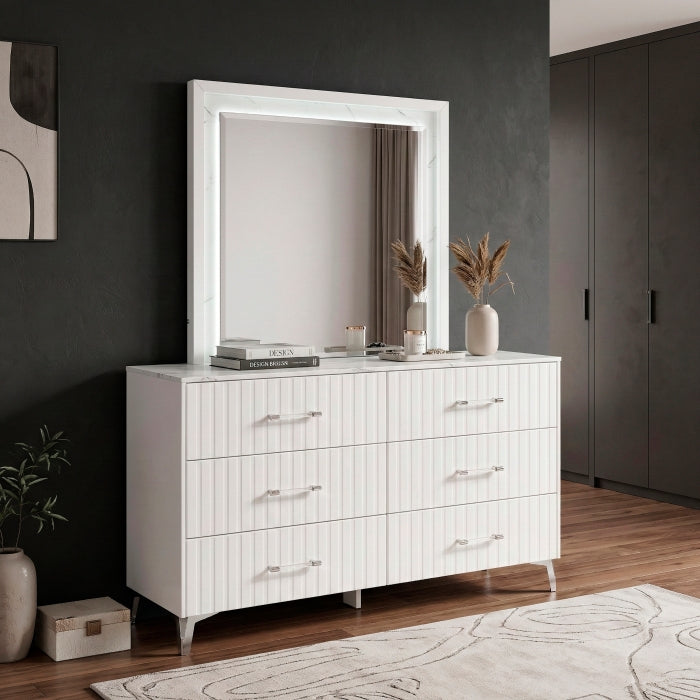 Ripple White Dresser