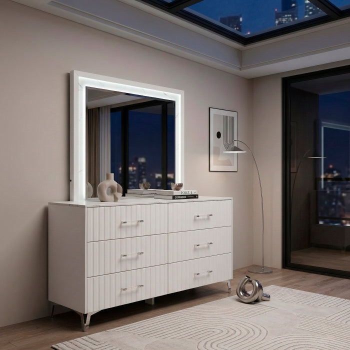 Ripple White Dresser