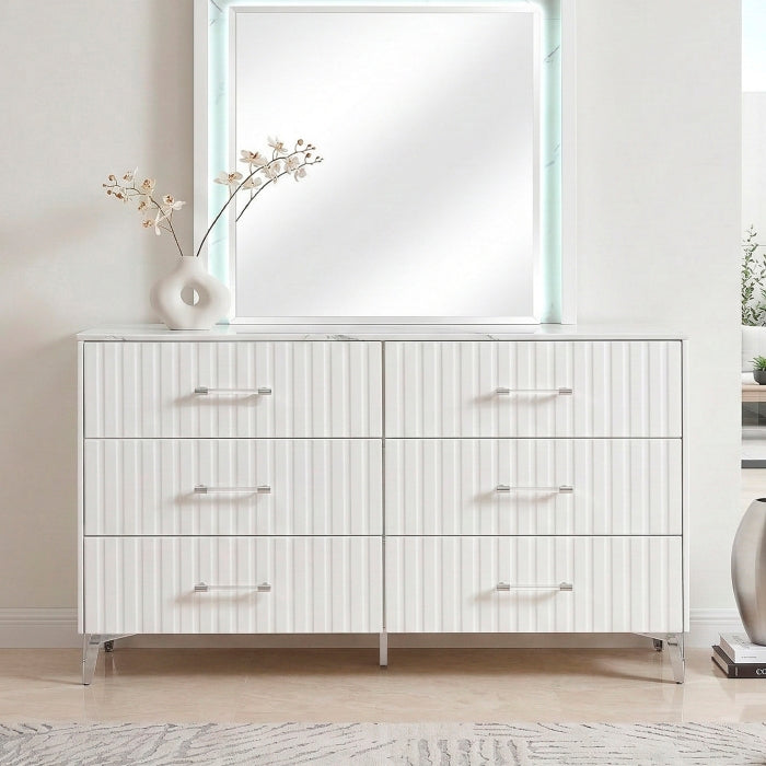 Ripple White Dresser