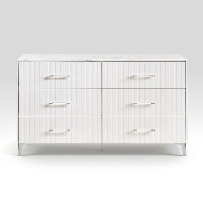 Ripple White Dresser