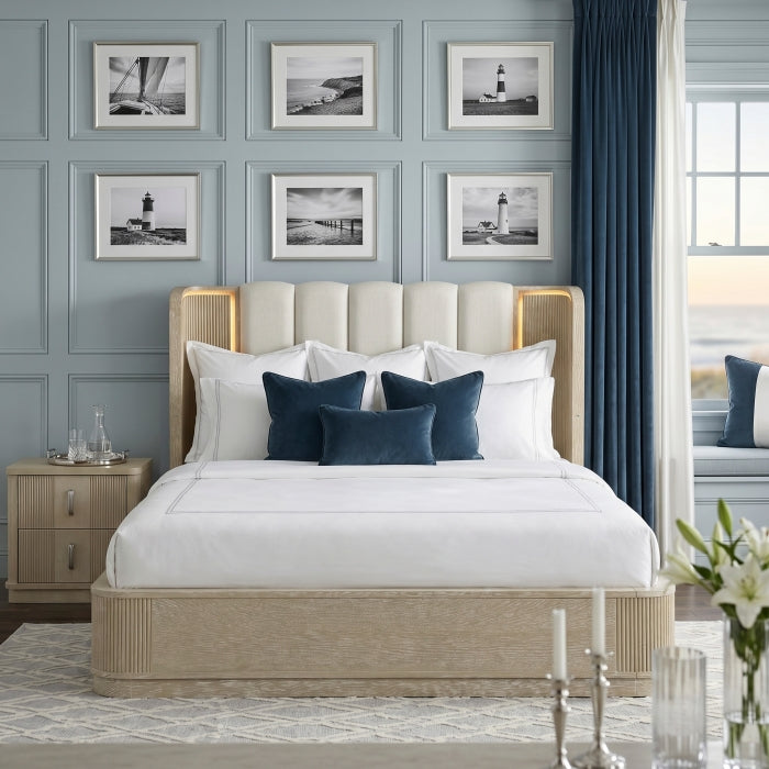 Ribbon Beige Queen Bed