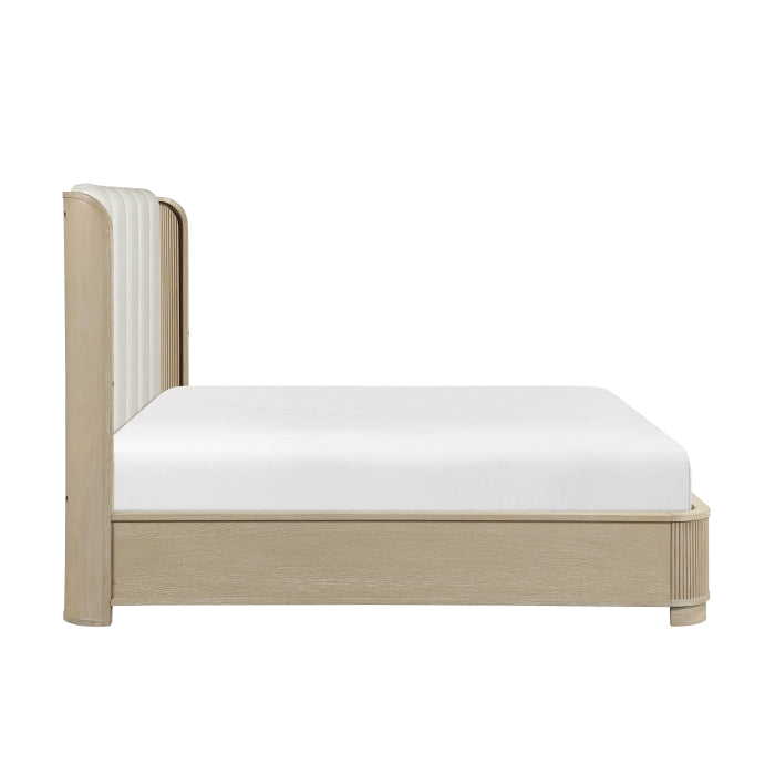 Ribbon Beige Queen Bed