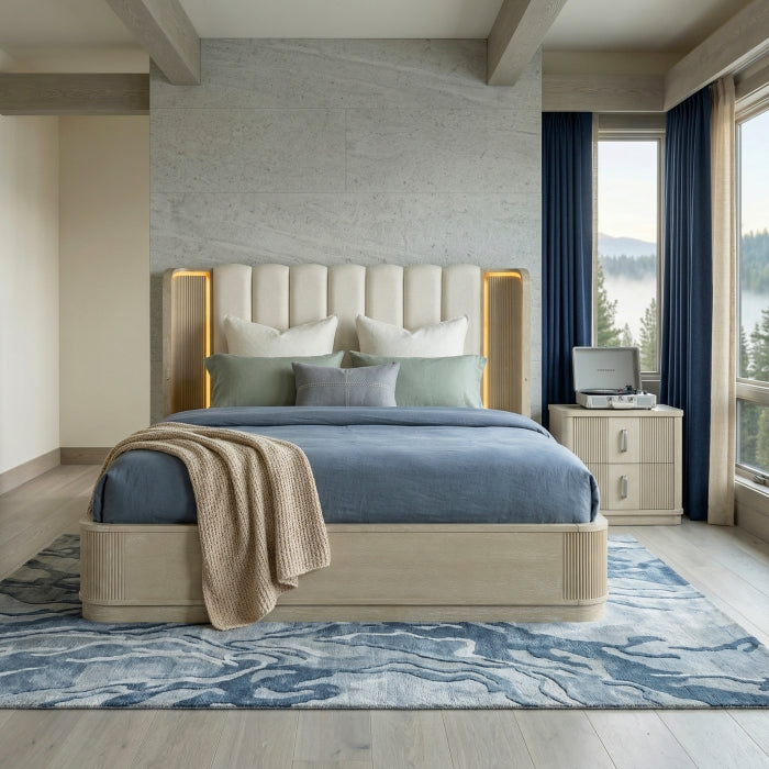 Ribbon Beige California King Bed