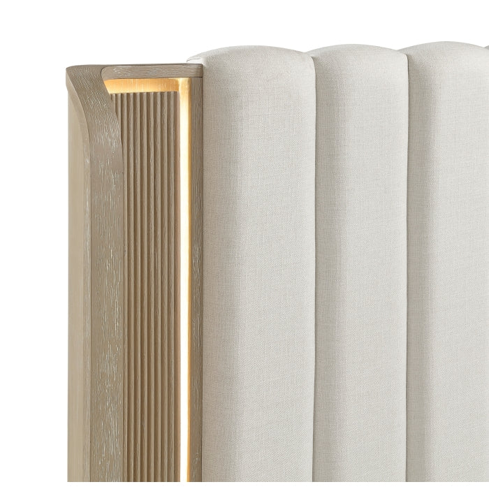 Ribbon Beige Queen Bed