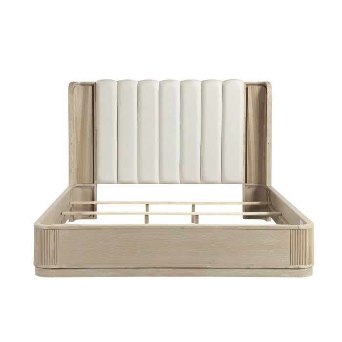 Ribbon Beige Eastern King Bed