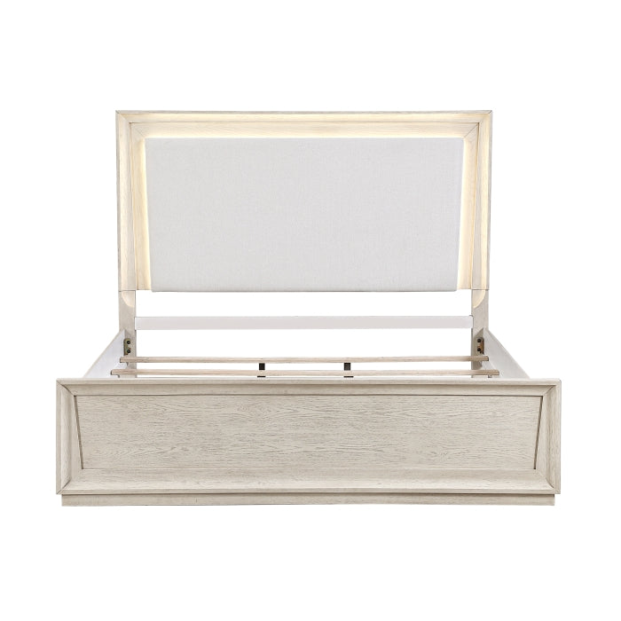 Solas White Queen Bed