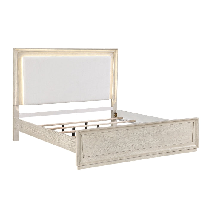 Solas White Eastern King Bed