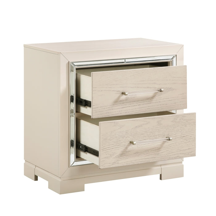 Alabaster Beige Nightstand