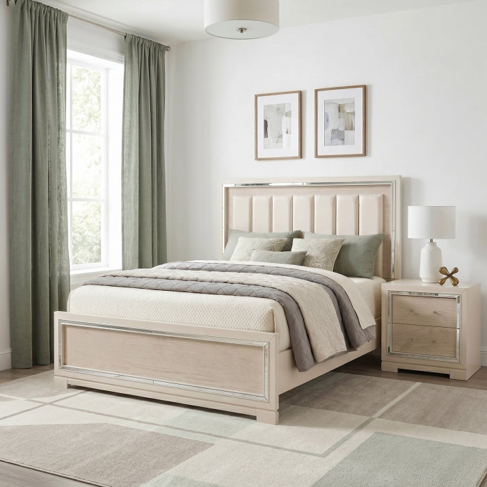 Alabaster Beige California King Bed