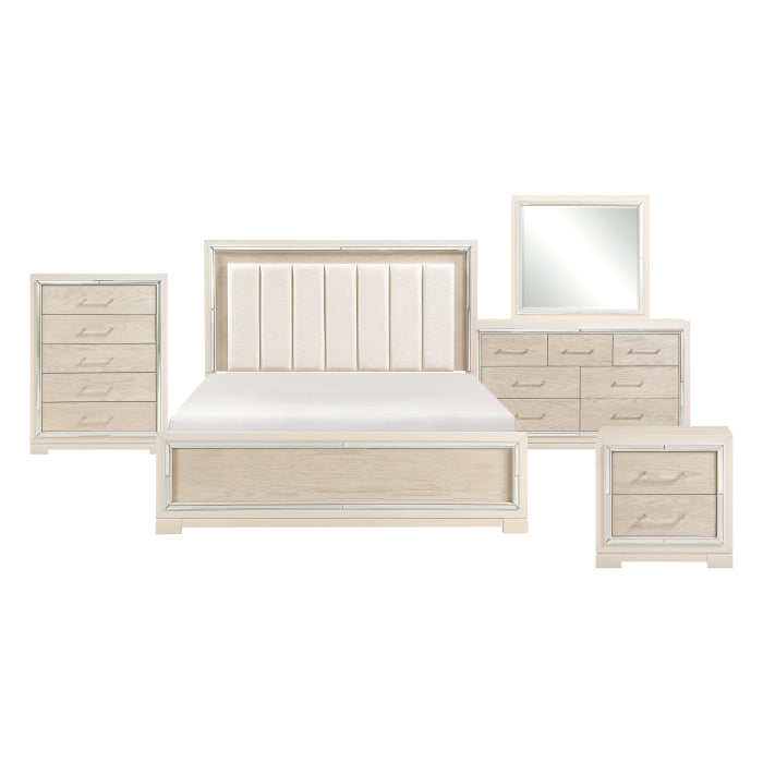Alabaster Beige 5pc Bedroom Set