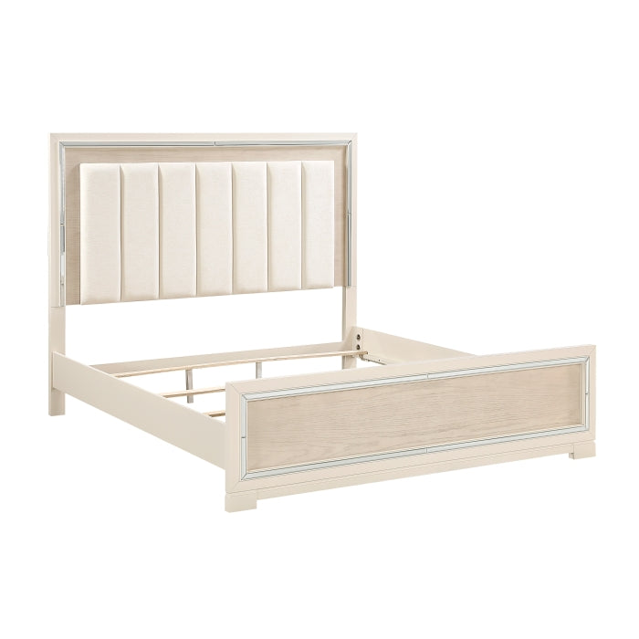 Alabaster Beige Eastern King Bed