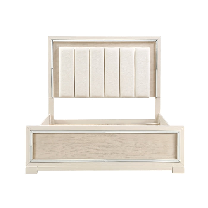 Alabaster Beige Queen Bed