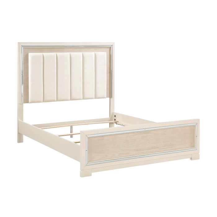 Alabaster Beige Queen Bed