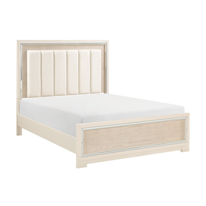 Alabaster Beige Queen Bed