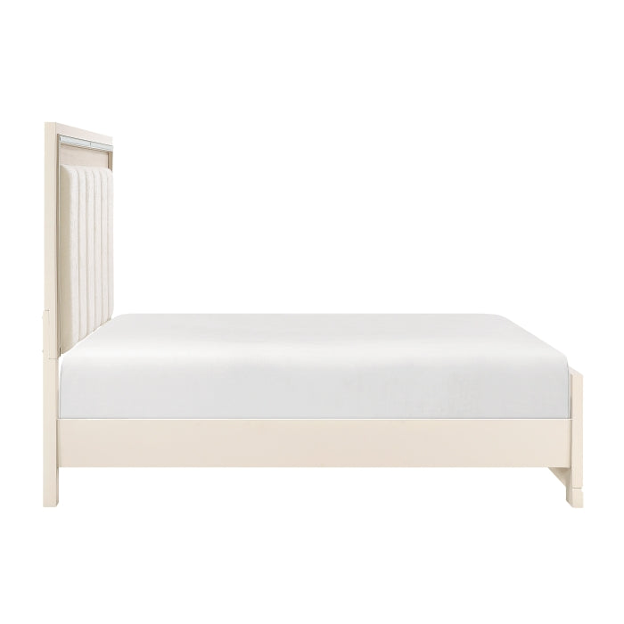 Alabaster Beige Queen Bed