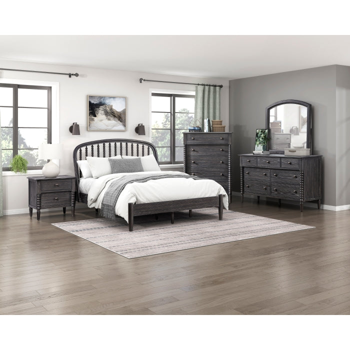 Olson Blue Full Platform Bed