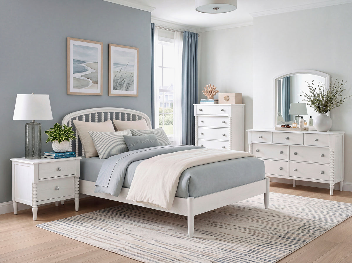 Olson Beige Full Platform Bed