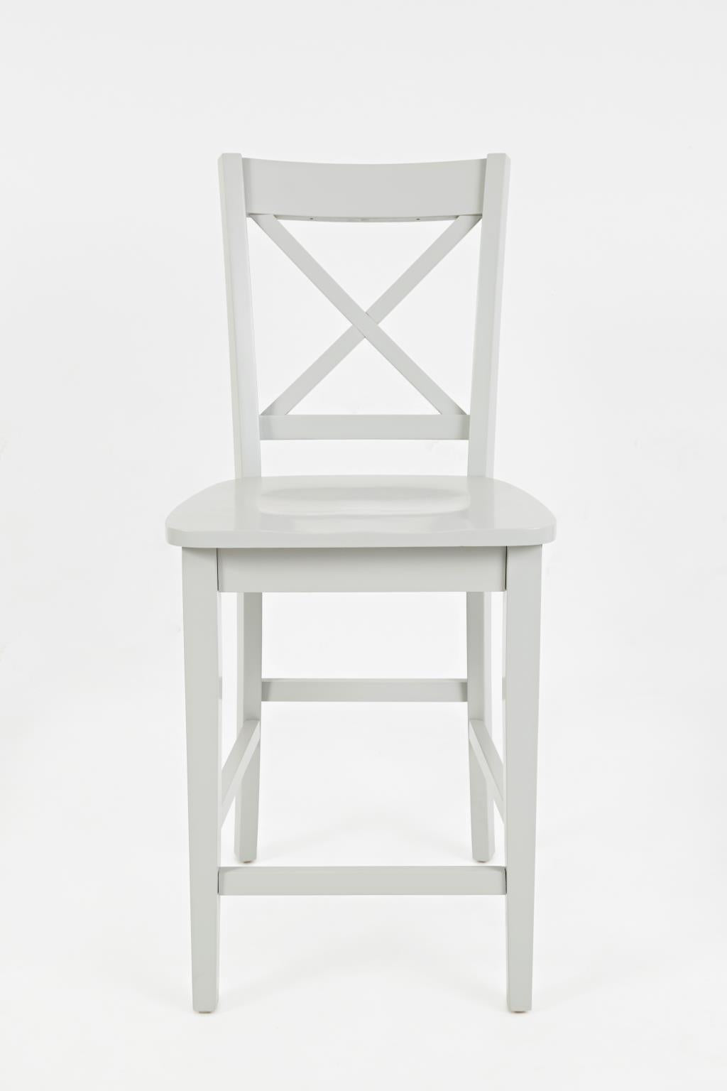 Simplicity Dove Counter Table w/ 4 X-Back Stools