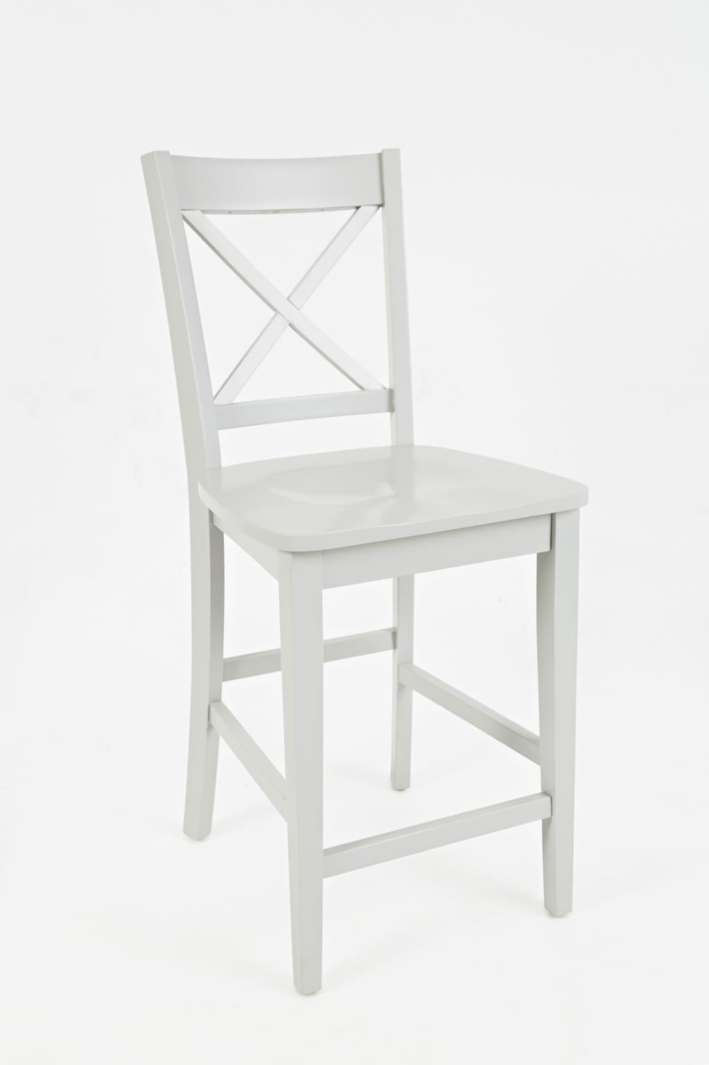 Simplicity Dove Counter Table w/ 4 X-Back Stools