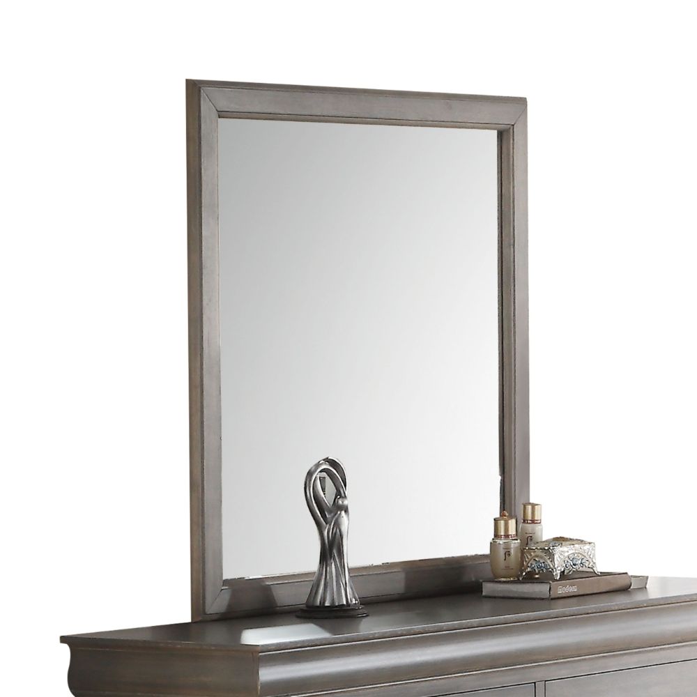 Louis Philippe III Antique Gray Mirror