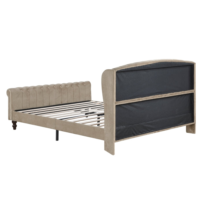 Heirloom Brown Queen Platform Bed