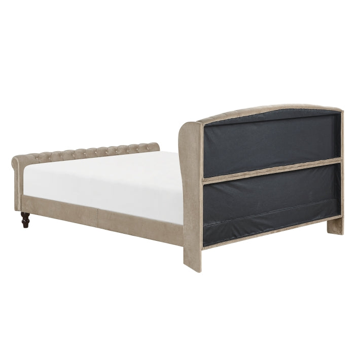 Heirloom Brown Queen Platform Bed