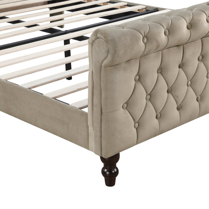 Heirloom Brown Queen Platform Bed