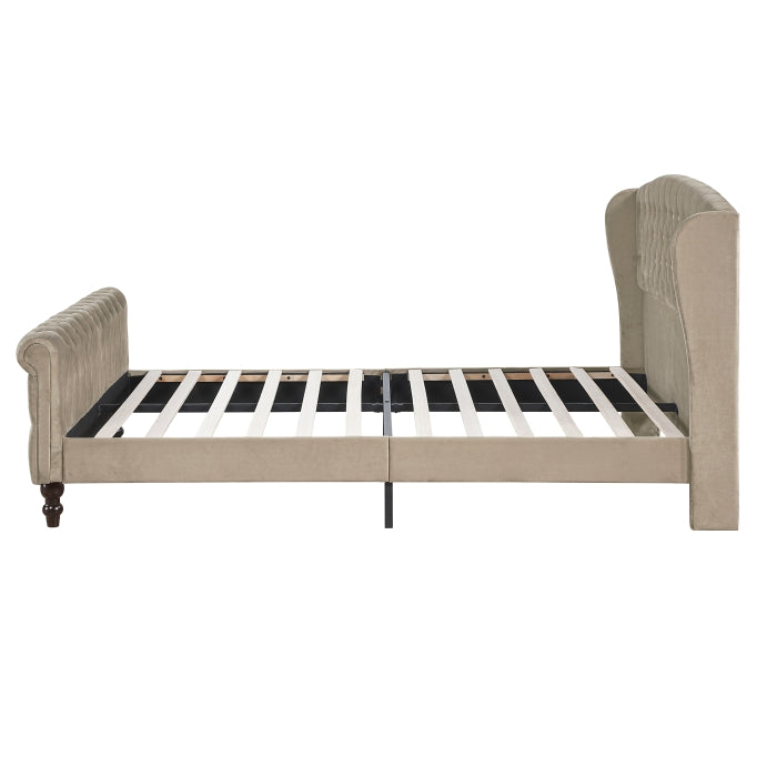 Heirloom Brown Queen Platform Bed