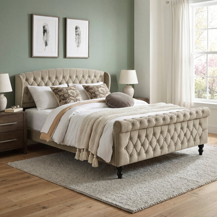 Heirloom Brown Queen Platform Bed