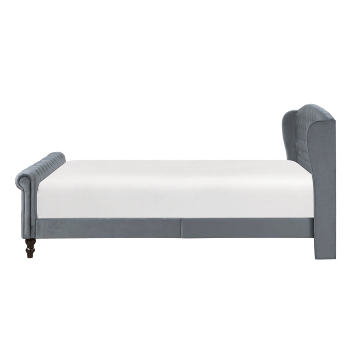 Heirloom Gray Queen Platform Bed