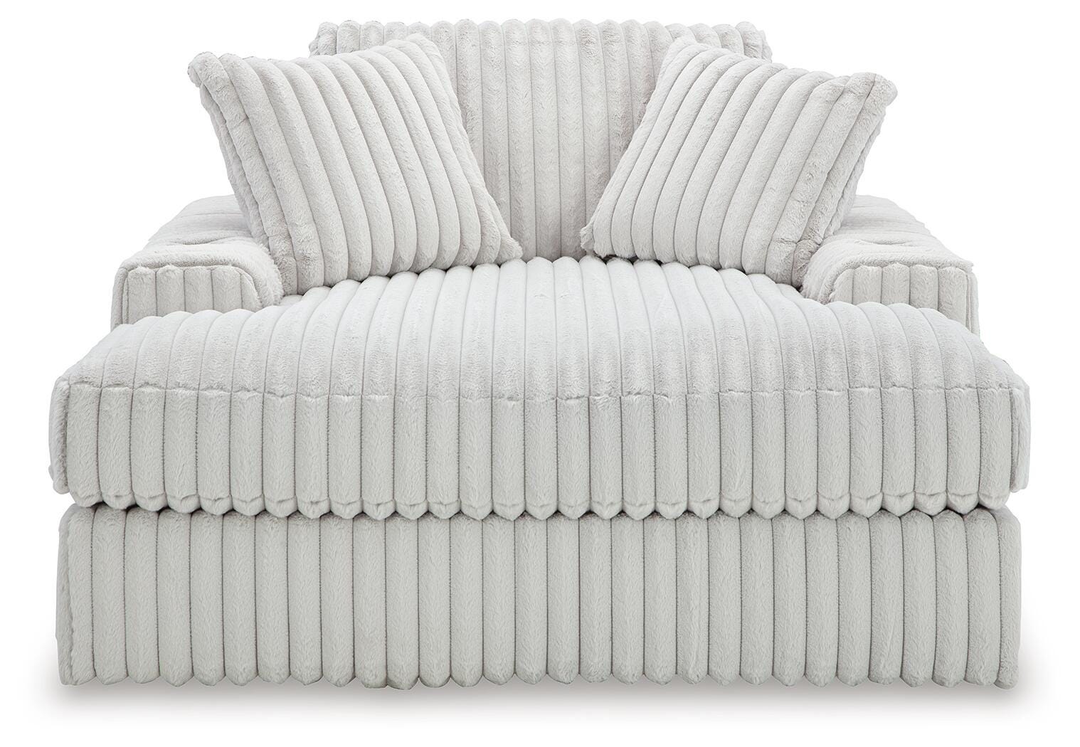 Stupendous Alloy 4-Piece Sectional, Oversized Chaise and Ottoman (Online Special Price)