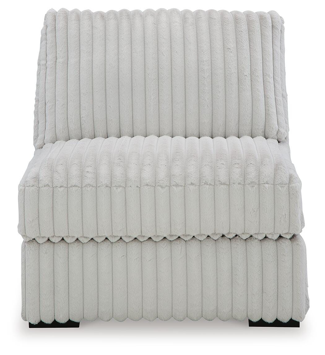 Stupendous Alloy 4-Piece Sectional, Oversized Chaise and Ottoman (Online Special Price)