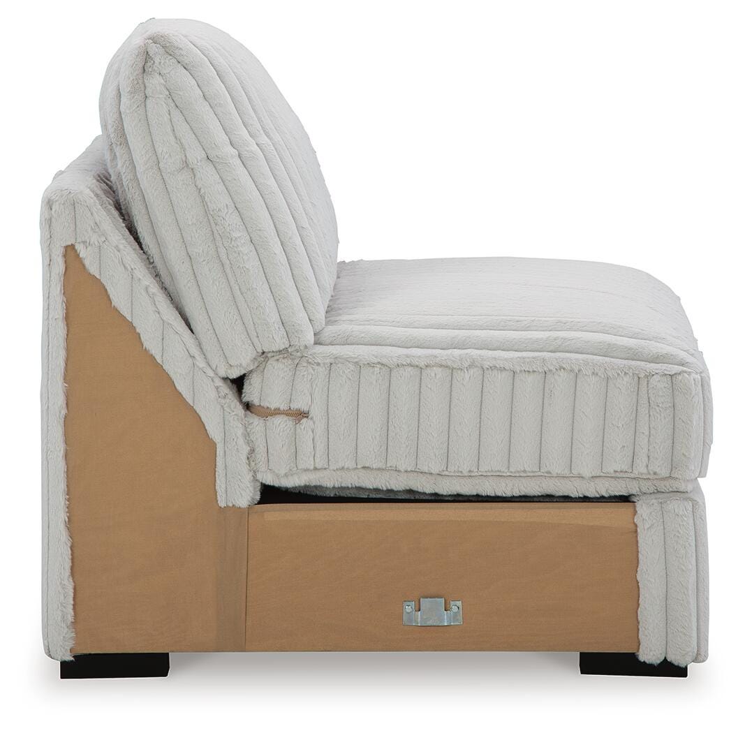 Stupendous Alloy 4-Piece Sectional, Oversized Chaise and Ottoman (Online Special Price)