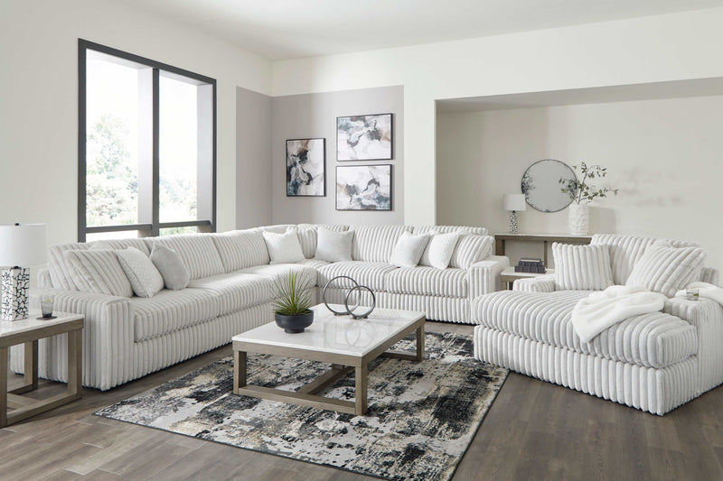 Stupendous Alloy Corduroy Symmetrical Sectional Living Room Set / 4pc - Ornate Home