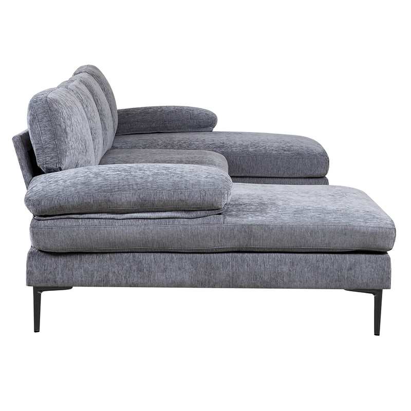 Azariah U Shape 3pc Sectional Sofa - Ornate Home