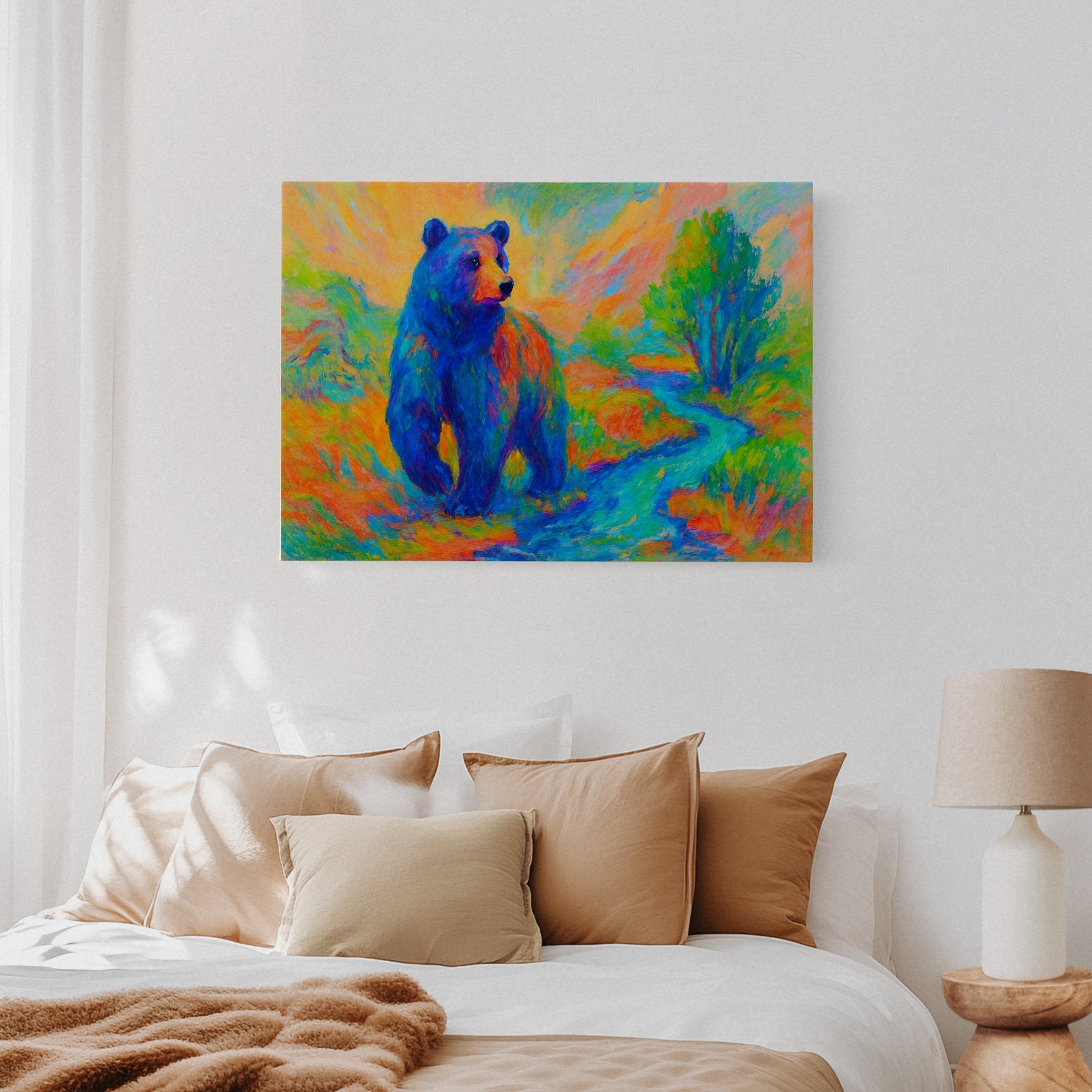 Chromatic Bear by the Riverbend