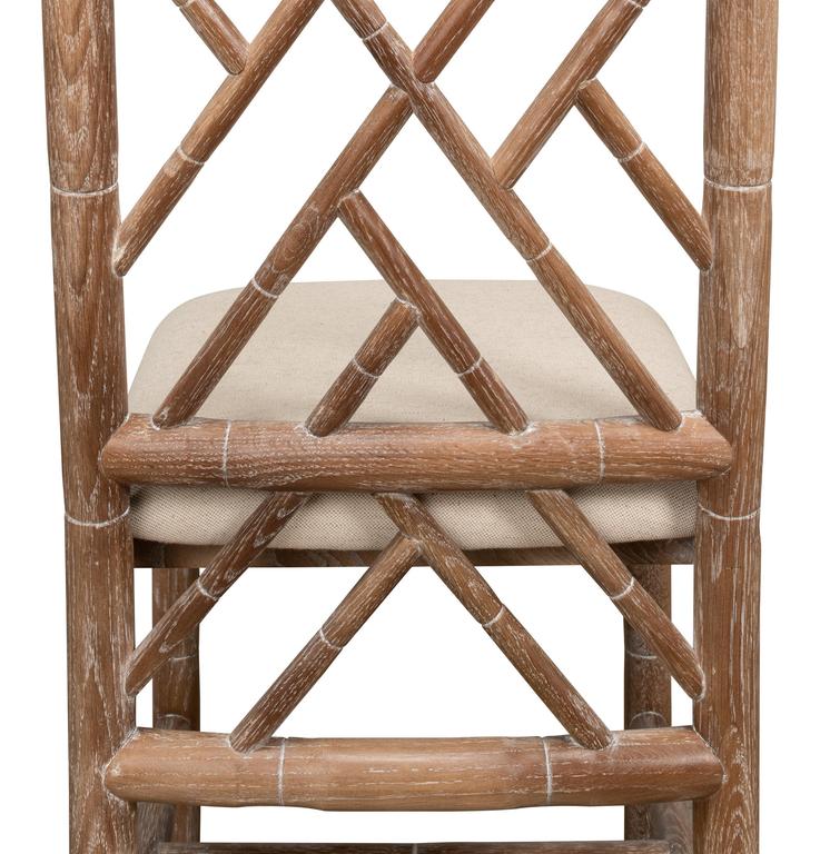 Brighton Bamboo Beige Side Chair (Set of 2)